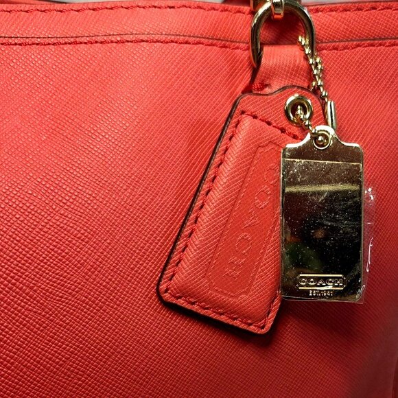 Coach 2013 Madison Christie Carryall No. K1320-29422 Red Crossbody Saffiano NWT - Picture 3 of 15